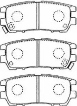 Комплект тормозных колодок AISIN D2N037